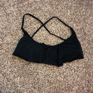 black swim top
